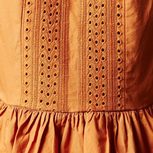 NWT Anthropologie Ruffled Poplin Tank Size 4P - Picture 2 of 3